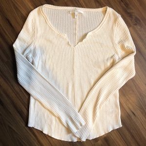 waffle knit top!